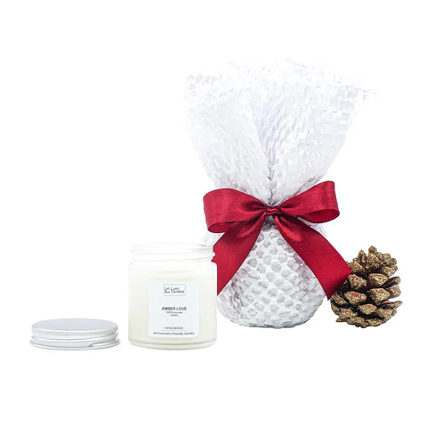 (Preorder Holiday Gifts min. 4pcs) Amber Love Scented Soy Candle 100ml