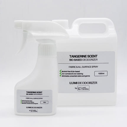 Deodorizer Spray (Citrus Tangerine Scented) with Refill Bundle