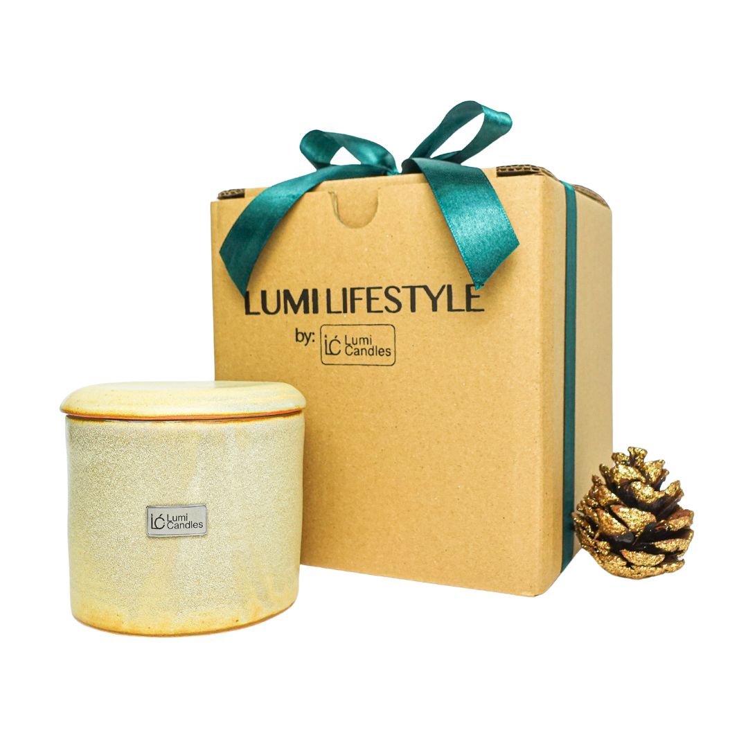Fresh Ambers Artisanal Scented Soy Candle Pot - Signature Blend