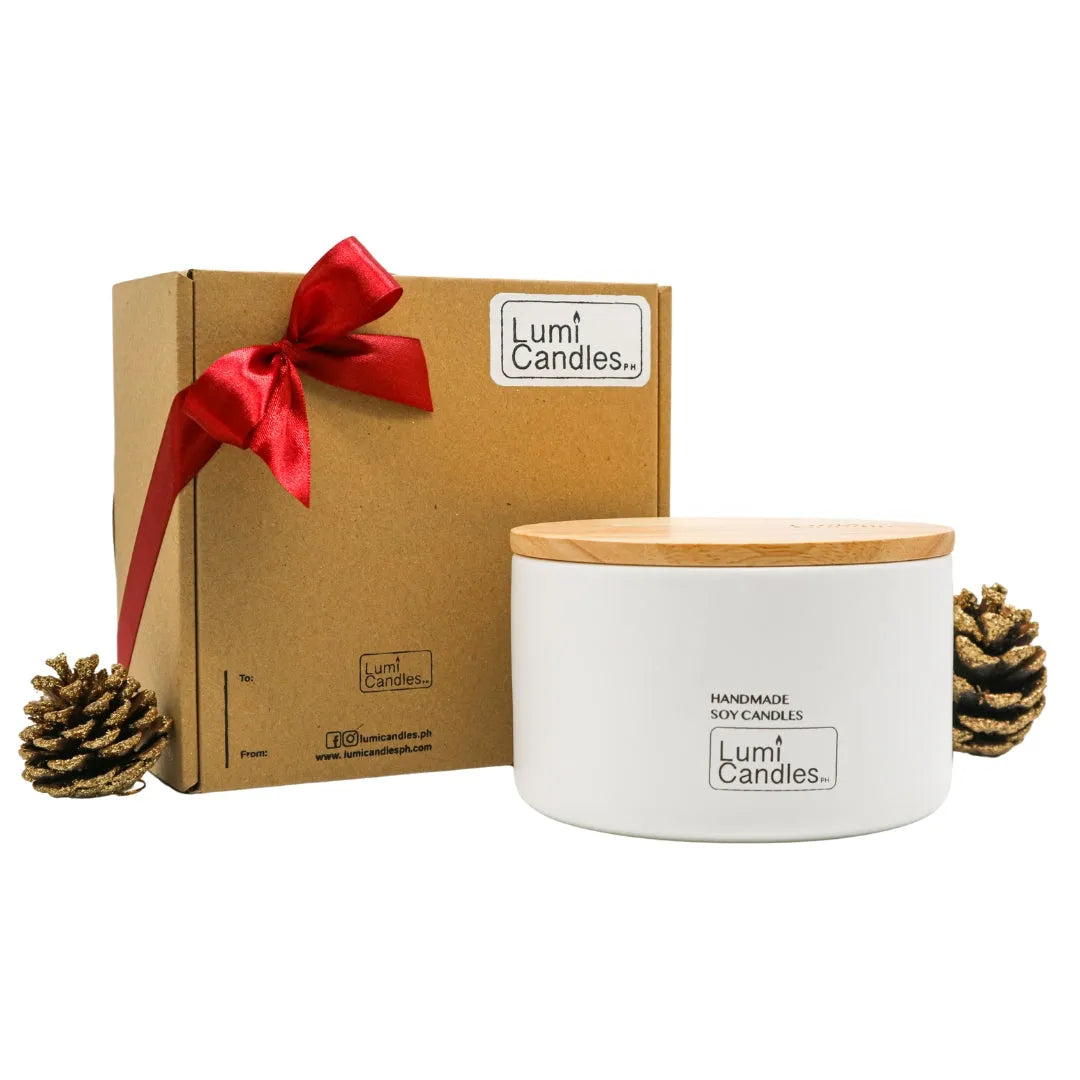 (Discounted Bulk Gifts with Packaging min. 4pcs) Fresh Bamboo Scented Soy Candle 800ml