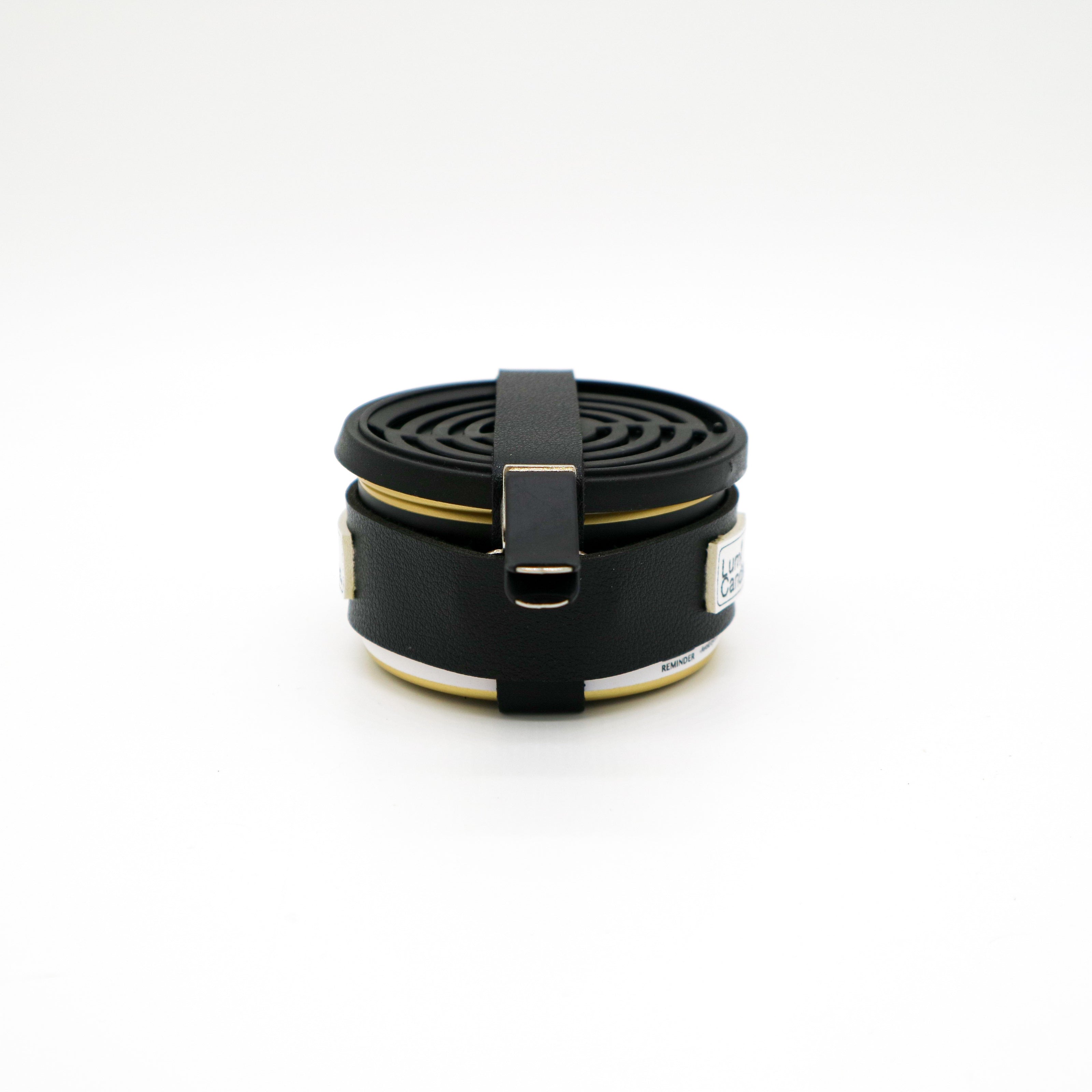 New Car Leather LUMI Car Freshener with Holder