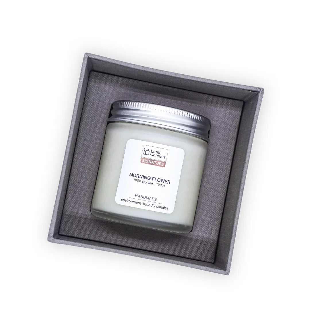 Morning Flower Scented Soy Candle (100 ml) - Signature Scent