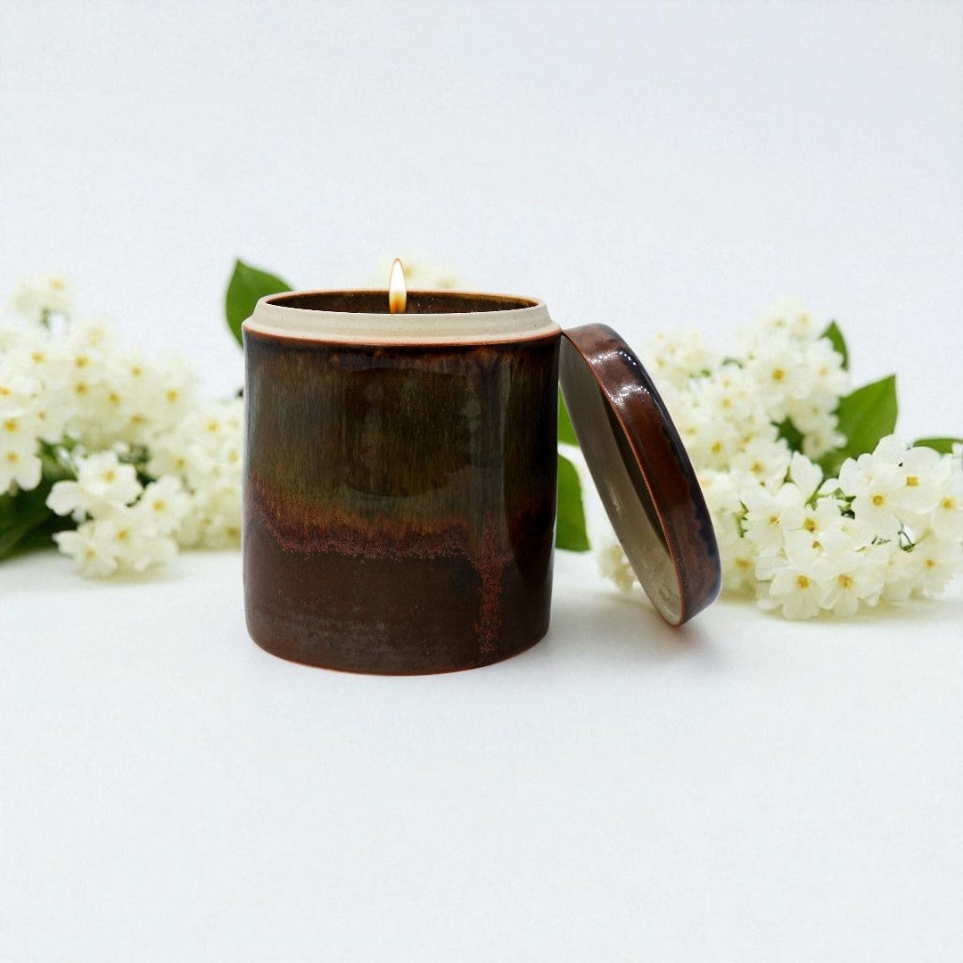 Morning Flower Artisanal Scented Soy Candle Pot - Signature Blend