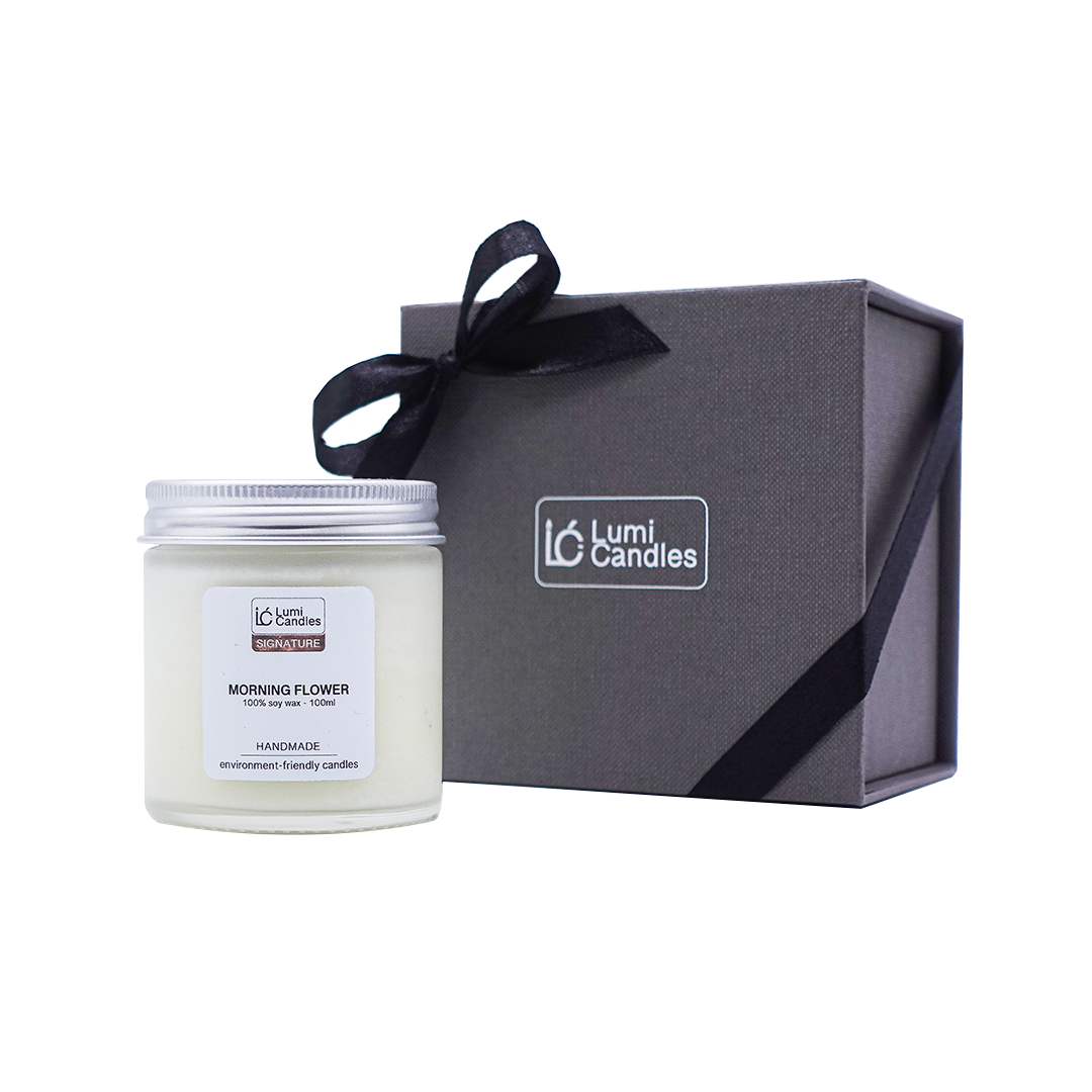 Morning Flower Scented Soy Candle (100 ml) - Signature Scent