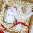 Valentine's Day Special Gift Package: Scented Soy Candle with Dried Flower Bouquet