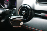 Black Automobile Freshener with Classic leather case by LUMI Candles PH