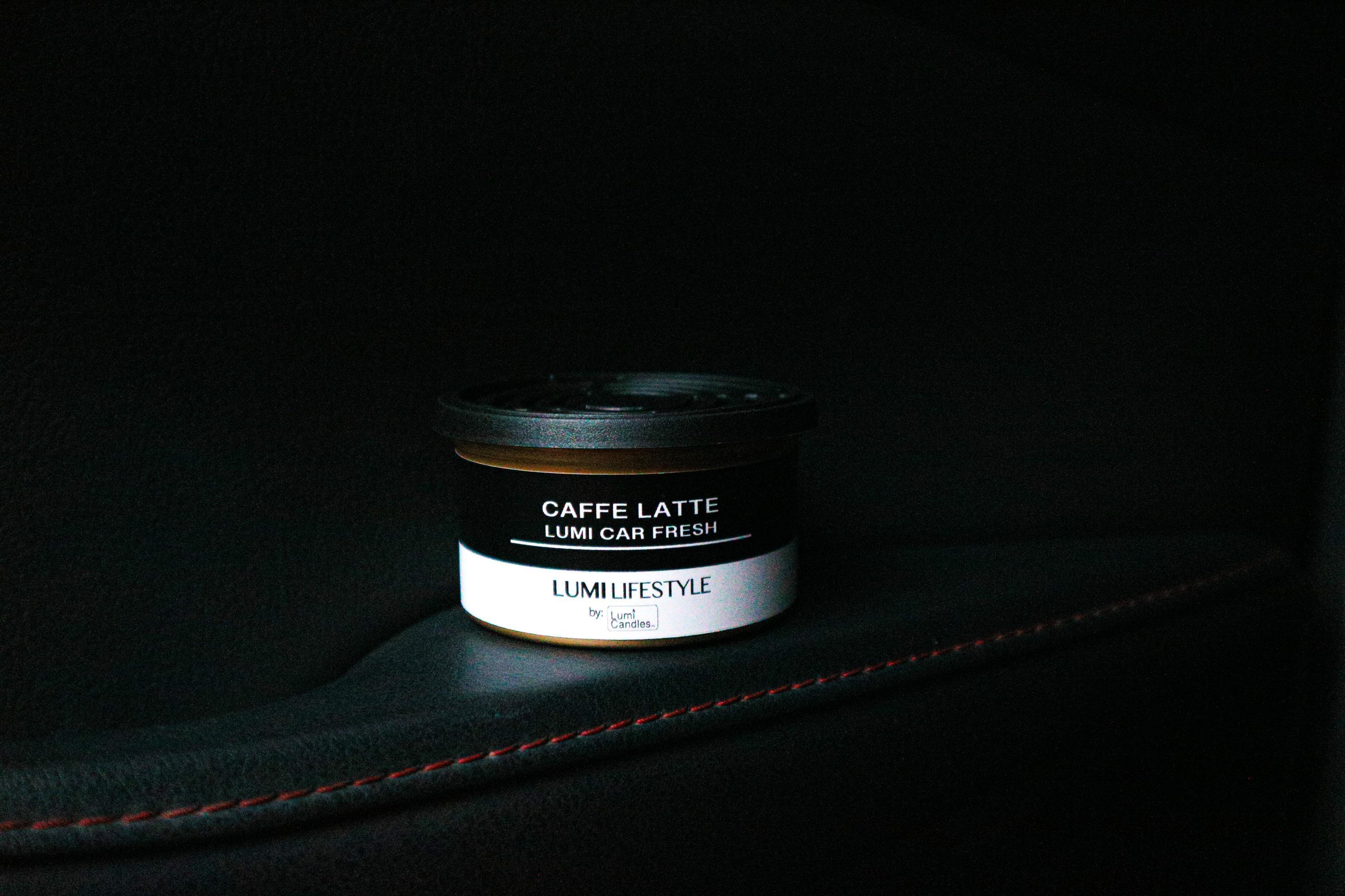 Car shot of classic Cafe Latte Car Fresh by LUMI Candles PH