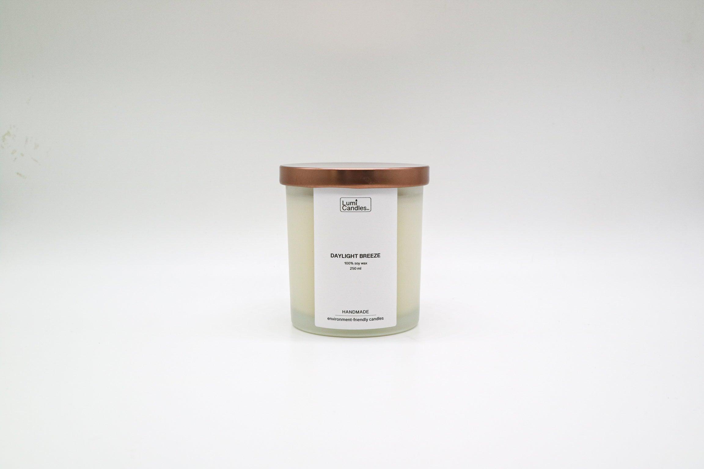 Daylight Breeze LUMI minimalist scented candle at 250 ML by LUMI Candles PH