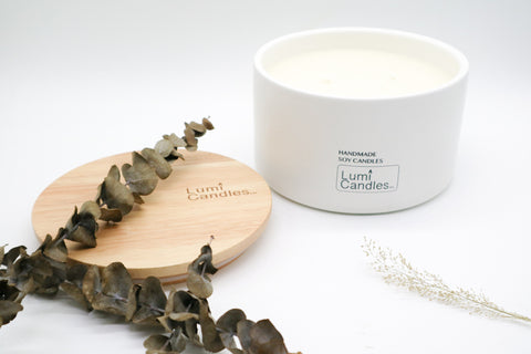 Fresh Bamboo Scented Soy Candle (800 ml) - Lumi Candles PH