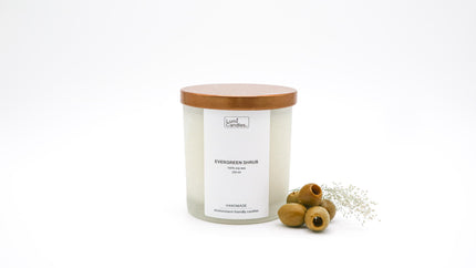 Evergreen Shrub Scented Soy Candle (250 ml) - Lumi Candles PH
