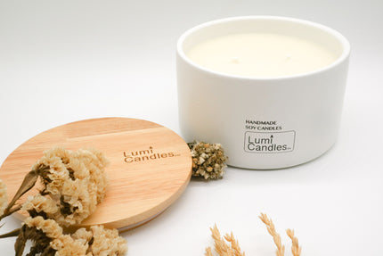 Vanilla Scented Soy Candle (800 ml) - Lumi Candles PH