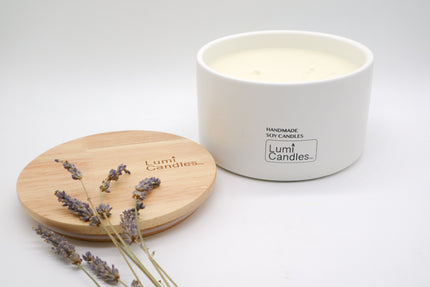 Lavender Scented Soy Candle (800 ml) - Lumi Candles PH