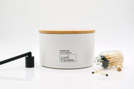 Morning Flower Scented Soy Candle (800 ml) - Lumi Candles PH